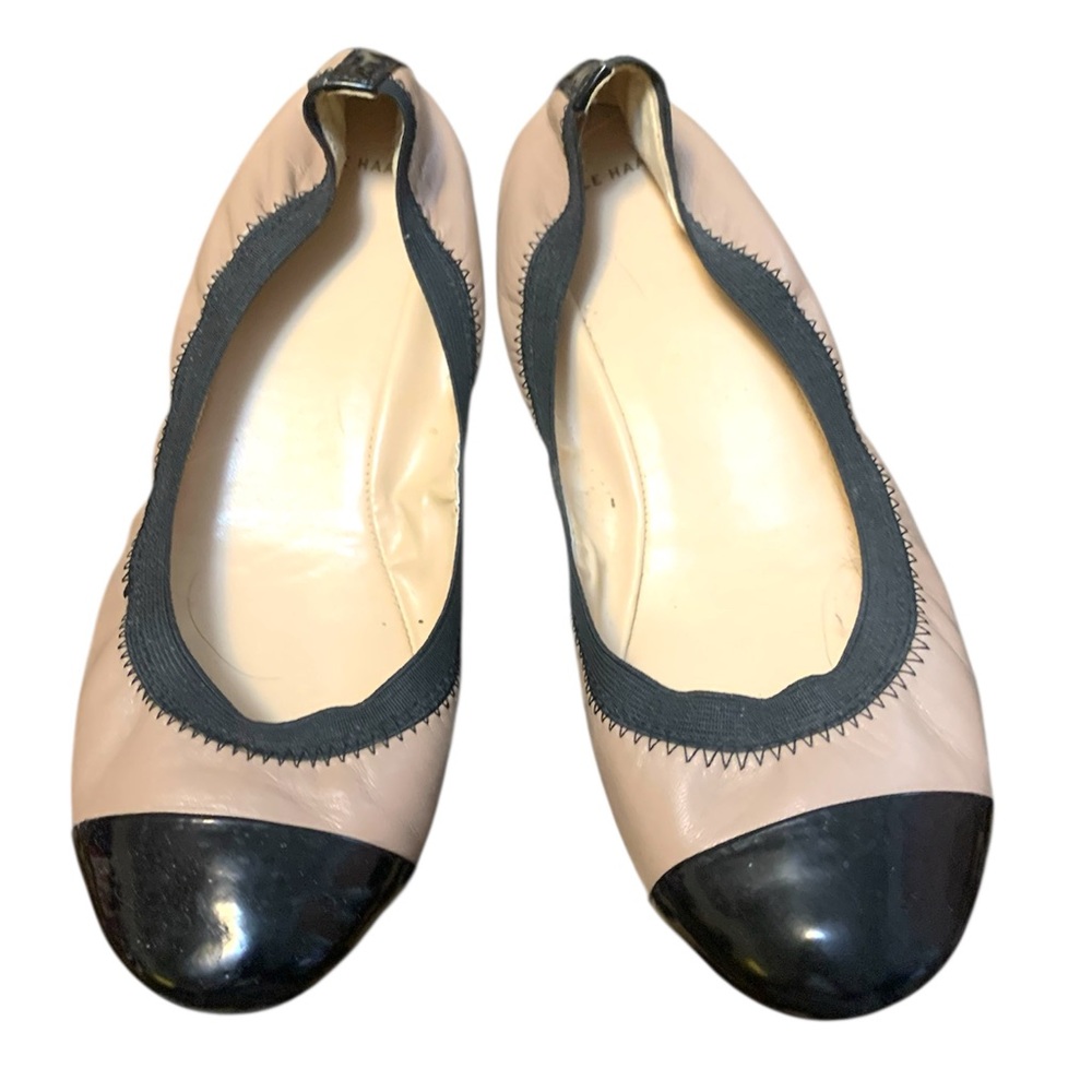 Cole Haan Black and Tan Balletcore Ballet Shoes